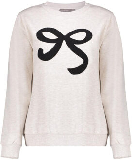 Geisha 52587-24 715 sweat h bow beige melange / black Wit