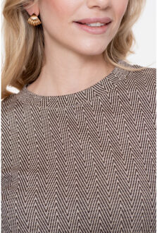 Geisha 52610-60 775 top jacquard brown/gold Bruin - XXXL