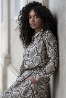 Geisha 53644-20 999 blouse animal black/sand Zwart - XXL