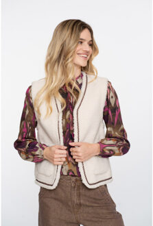 Geisha 55541-19 gilet teddy embroidery Beige - XL