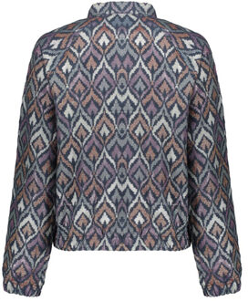 Geisha 55710-20 625 jacket print blue Blauw - XL