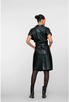 Geisha 57500-10 999 dress pu black Zwart - M