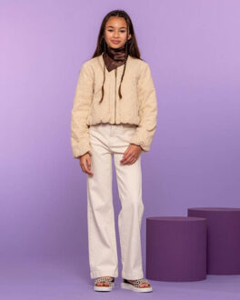 Geisha 61013k-10 jeans wide broek - maat 164 Ecru