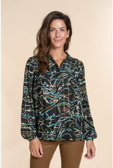 Geisha Blouse 23952-20 Zwart - XL