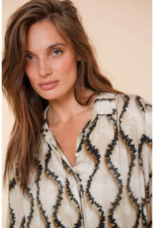 Geisha Blouse 43677-20 Zwart - L