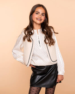 Geisha Blouse 53547k-14 - maat 164 Beige