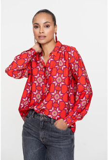 Geisha Blouse 53605-20 Rood - L