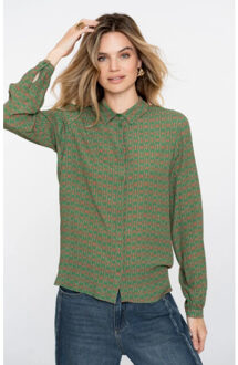 Geisha Blouse 53613-20 Groen - XL
