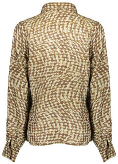 Geisha blouse 53903-20 775 brown/sand - maat XS Bruin