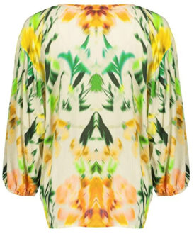 Geisha Blouse 63209-20 - maat XL Groen