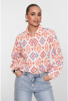 Geisha blouse 63220-20 422 light pink/chambray - maat S Roze