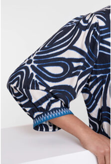 Geisha Blouse 63250-20 Blauw - XL