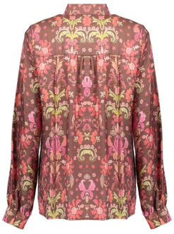 Geisha Blouse brown Veelkleurig - L