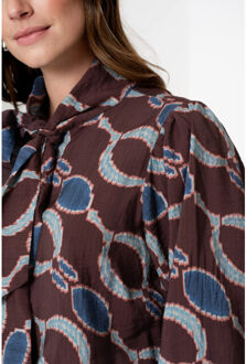 Geisha Blouse lange mouw 53618-20 Veelkleurig - S