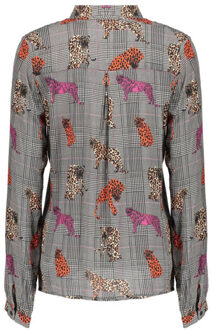 Geisha Blouse lange mouw 53756-20 Roze - XL