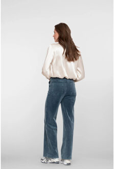 Geisha Cord pants 51537-10-indigo - maat XL Blauw