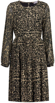 Geisha Dress Leopard Plisse 07907 20 Sand Combi