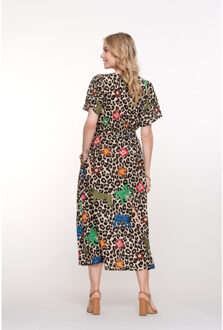 Geisha Dress zand dessin Ecru - XS