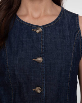 Geisha Gilet 65138-10 - maat M Blauw