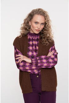 Geisha gilet hairy 54830-29 775 brown Beige - XL
