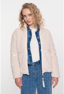 Geisha jacket teddy short 58514-12 010 Ecru - XXXL