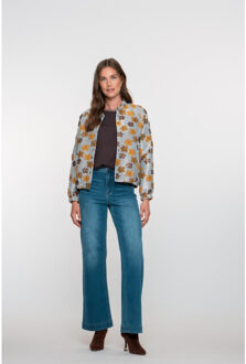 Geisha jeans wide 51803-10 834 stone blue Indigoblauw - L