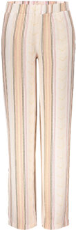 Geisha Meisjes broek gestreept - ecru/oud roze - Maat 152