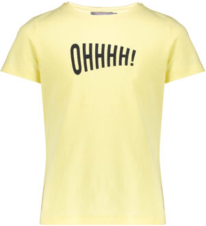 Geisha Meisjes t-shirt 'ohhhh!' - Geel - Maat 128