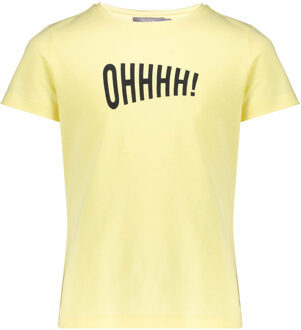 Geisha Meisjes t-shirt 'ohhhh!' - Geel - Maat 140
