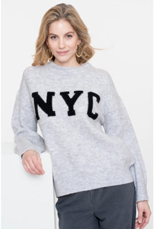 Geisha Pullover 54561-23-grey/black Grijs - L