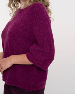 Geisha Pullover korte mouw 54890-70 Paars - XXL