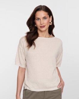 Geisha Pullover korte mouw 64089-70 Beige - XXL