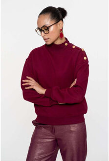 Geisha Sweat burgundy Rood - M