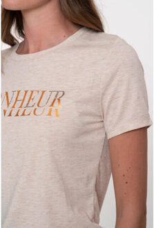 Geisha t-shirt bonheur 52831-41 715 beige melange Ecru - XL