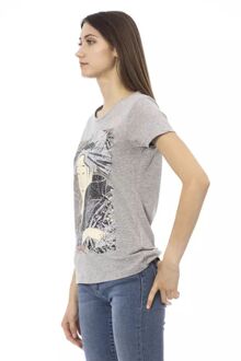 Geisha T-shirt Korte Mouwen Grijs - maat Zilver