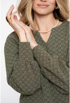 Geisha Top 52530-20 Groen - M