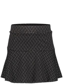 Geisha winter rok meisjes - zwart/wit - jacquard - Maat 164