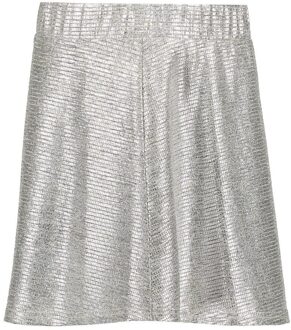 Geisha winter shiny rok meisjes - zilver - Maat 140