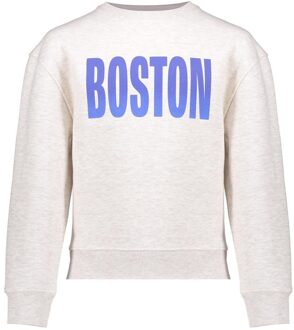 Geisha winter sweater meisjes - beige/blauw - boston - Maat 140