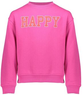 Geisha winter sweater meisjes - roze - happy - Maat 176