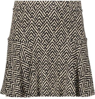 Geisha zomer skort meisjes - AOP - zwart / off wit - Maat 146