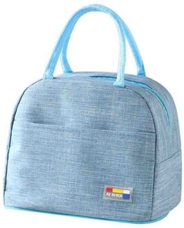 Geïsoleerde Lunchbox Zachte Koeltas Waterdichte Thermische Werk School Picknick Bento Multipurpose Voedsel Opbergtas Lonchera Termica blauw