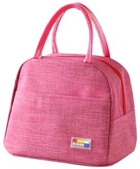 Geïsoleerde Lunchbox Zachte Koeltas Waterdichte Thermische Werk School Picknick Bento Multipurpose Voedsel Opbergtas Lonchera Termica roze