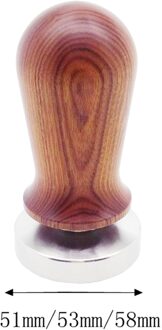 Gekalibreerd Koffie Sabotage Flat Base, Roestvrij Staal Base, Espresso Hand Sabotage, 58mm