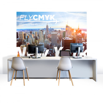 Gekkotex print als tijdelijk behang drukken