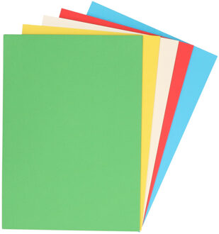Gekleurd stevig hobby papier - A4 formaat - 100x vellen - 110 grams - knutselen/tekenen