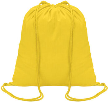 Gekleurde katoenen koordzak Geel - One size