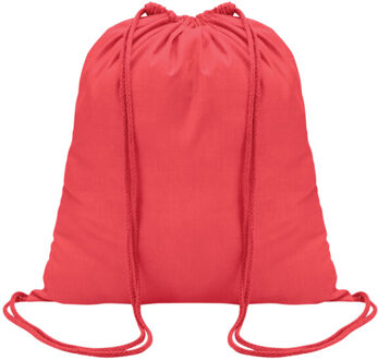Gekleurde katoenen koordzak - maat One size Rood
