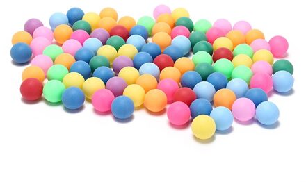Gekleurde Ping Pong Ballen 40mm Entertainment Tafeltennis Ballen Gemengde Kleuren voor Game en Reclame 100 stks/pak