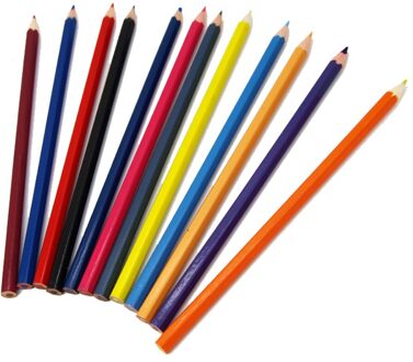 Gekleurde Potloden 12/24 Kleuren Art Tekening Kleur Schilderen Potlood Set Niet Giftig Handgeschilderde Tekening Potloden 12stk